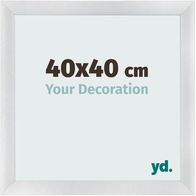 Your Decoration - Fotolijst 40x40 cm - MDF - Zilver Mat - Pisa