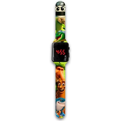Italian Brainrot LED Kinderhorloge – Digitaal Horloge met LED Display – Verstelbare Polsband – Inclusief Batterijen – Met Tralalero Tralala, Bombardino Crocodilo, Lirili Larila, Brr Brr Patapim & Chimpanzini Bananini