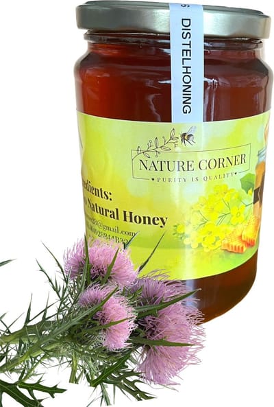 Distelhoning | Thistle Honey | Miel de Chardon | عسل الشوكيات – 100% Puur & Natuurlijk | Rauw & Onverhit | 1000g