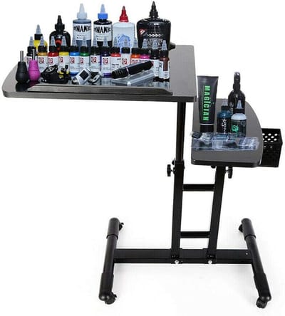 Tattoo Werkbank - Tattoo Tafel Armleuning - Tattoo Artiesten Werk - Dubbele Werkbladen 360°