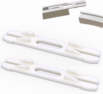 Connectoren voor IKEA VIDGA gordijnrails - Sterke en stabiele verbinding