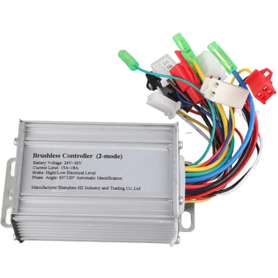 350W Elektrische Fiets Borstelloze Snelheidsmotor Controller voor Elektrische Scooter24V36V white