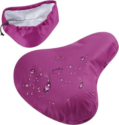 Dailygoods - Waterdichte Fietszadelhoes, Elastische Regenbescherming voor Fietszadels, Paars