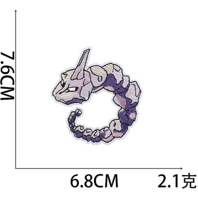 Pokémon Cartoon Borduurstof Sticker Pokemon Patch Sticker Computer Borduur Chapter Jongen Marvel Borduurstickers No. 16~_3 pieces