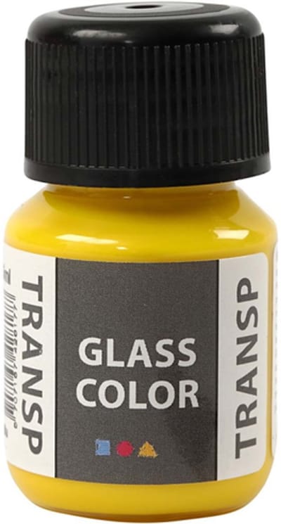 Creativ Company Glass Color Transparent Paint - Lemon Yellow 30ml