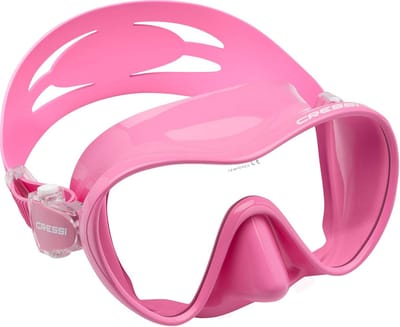 Duikmasker Frameless - Onderwaterbril - Onderwater Verkenning - Laag Volume - Standaard Maat - Roze
