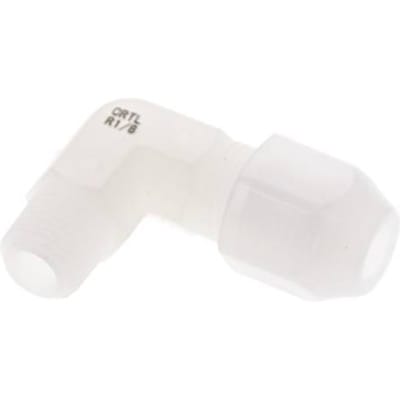 4x6mm & R1/8'' PVDF Elleboog Slangfitting met Mannelijke Schroefdraad 10bar/145psi