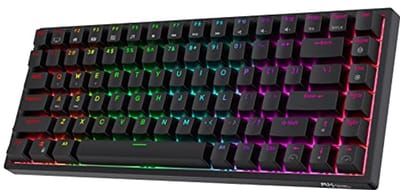 Draadloos Bluetooth 2.4Ghz Mechanisch Gamingtoetsenbord met RGB Verlichting en Hot-Swap Schakelaars - 80% TKL Ontwerp