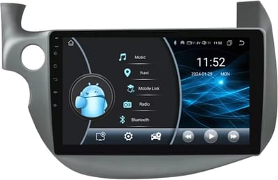 Autoradio met bluetooth - Carplay - Voor Honda Fit Jazz (2007-2013) - Geschikt voor Apple en Android - Stereo - Navigatie - Navigatiesysteem auto - 2GB 32GB