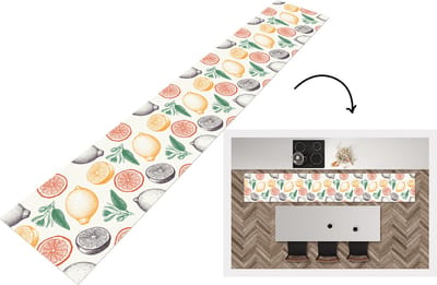 Keukenloper - Loper keuken - Fruit - Vintage - Keuken - Patronen - 300x50 cm - Keukenloper vinyl