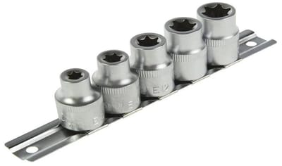 E-Torxdoppen set - E4 tot E8 - 1/4'' - 5 delig - Inwendige torxdoppen - Torx dop - SATRA