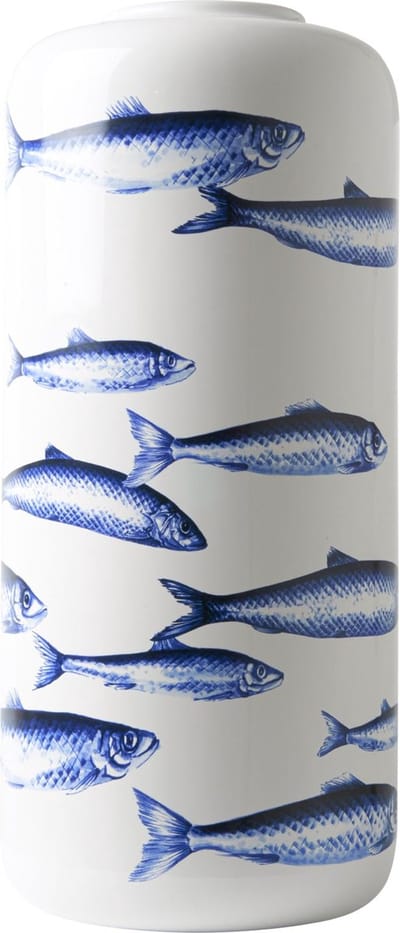 Cilindervaas Vissen - Keramiek - 31 cm