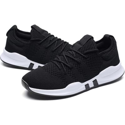 Sportschoenen Mesh Lichtgewicht Hardloopschoenen Outdoor Zachte Casual Sneakers Koppels Gym Herenschoenen Zapatos De Mujer 41 zwart