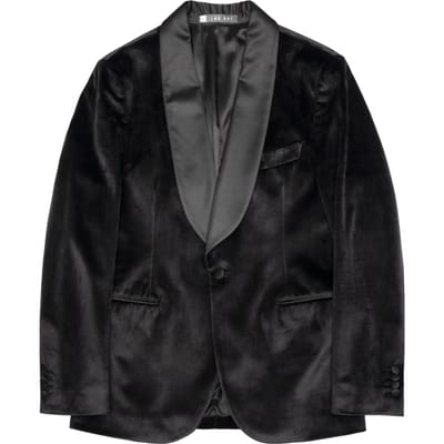 Jas Man Lab001 Roken Rever in Satin gepland