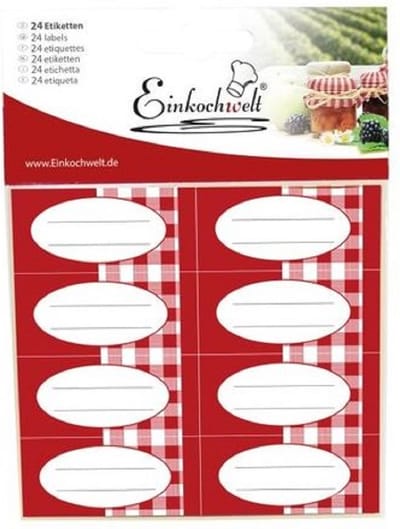 Weck Ekw Set 24 Etiketten