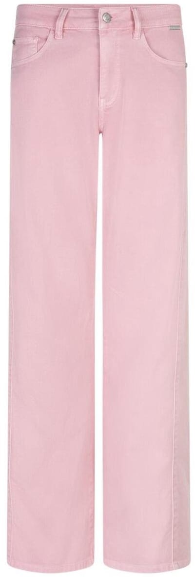 Red Button roze dames jeans   Regular waist   Rinsewash wassing   Wide leg fit   5-Pocket zakken   Knoop- en ritssluiting   Regular waist Roze 38/33