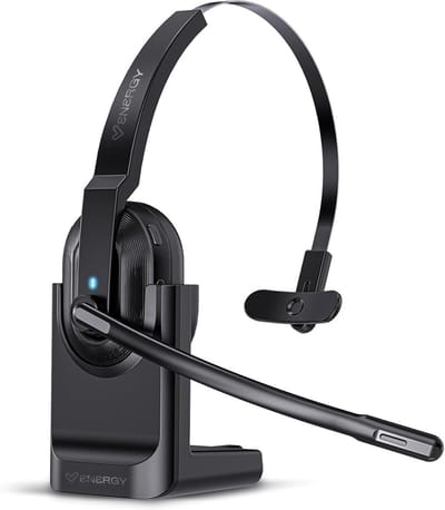 Draadloze Kantoorheadset met USB-dongle en Laadstation voor Heldere Gesprekken