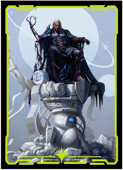 Ultra Pro - Magic: The Gathering - Edge of Eternities - Tezzeret; Cruel Captain 100 Standard Sized Card Sleeves Pack in Clear Box (63 x 89 mm) - UK