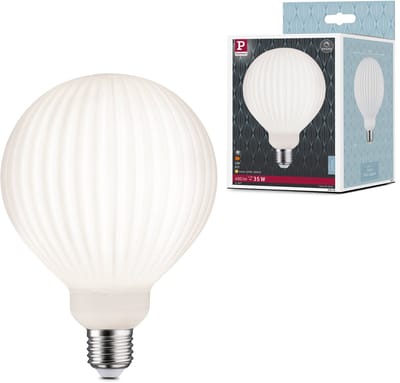 White Lampion Filament 230 V LED Globe G125 E27 400lm 4,3W 3000K dimbaar Wit