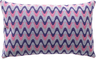 Dutch Decor ALICE - kussenhoes 30x50 cm - zigzagpatroon - Baby Lavender - paars - met rits - zonder binnenkussen