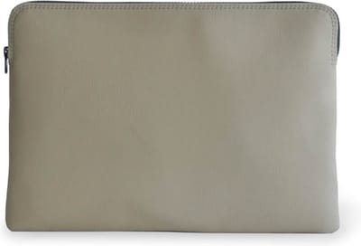 Laptophoes - Laptop sleeve - Dames en heren - Taupe- Vegan appelleer - Duurzaam