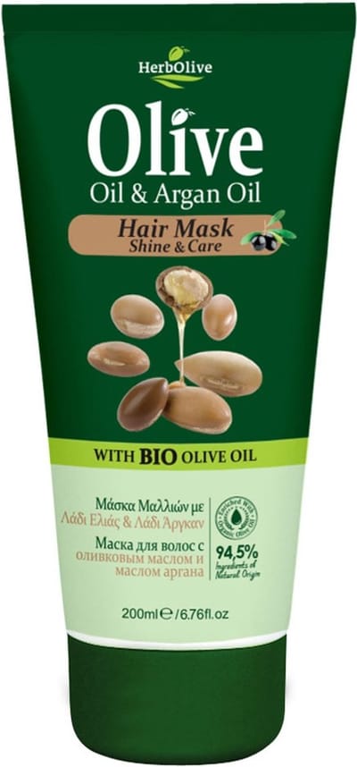 Herbolive Haarmasker voor Glans & Verzorging *Olijfolie & Arganolie* 250ml