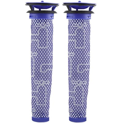 2 STUKS Wasbaar Voor-Motorfilter voor DYSON V6 V7 V8 DC62 DC61 DC58 DC59 DC74 Handstofzuiger gray