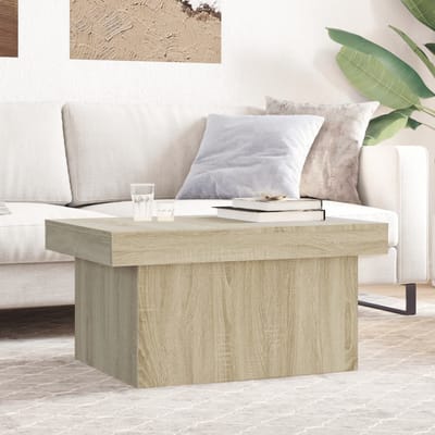 vidaXL - Salontafel - 100x55x40 - cm - bewerkt - hout - sonoma - eikenkleurig