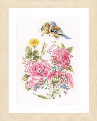 PN-0154656 Lanarte borduurpakket vinkjes en rozen MB
