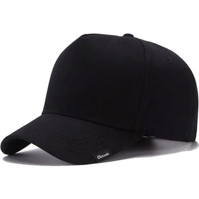 Grote Kop XL Diepere Pet voor Mannen Zomer Plus Brede Golf Katoenen Petten Mannen Grote Maat Buiten Oversized Pet 63cm Regular size 55-59cm zwart