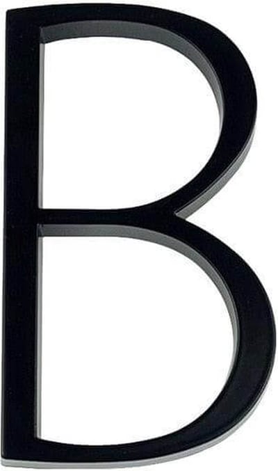 CHPN - Huisnummer - Huisnummer toevoeging - Letter C - C- Zwevend huisnummer - Zink - 125mm - Modern Zwart Huisnummer - Huisnummer C - Huisnummer letter - C
