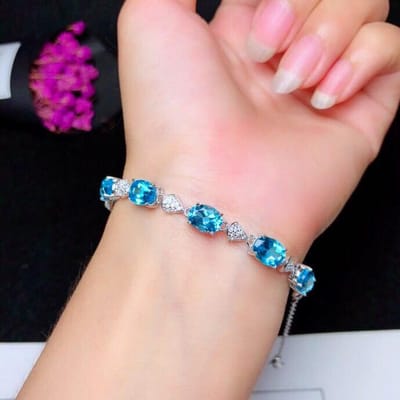 Europees en Amerikaans Natuursteen Armband Eenvoudig Gepersonaliseerd Licht Luxe High-End Gevoel Geef Vriendin Een Cadeau white