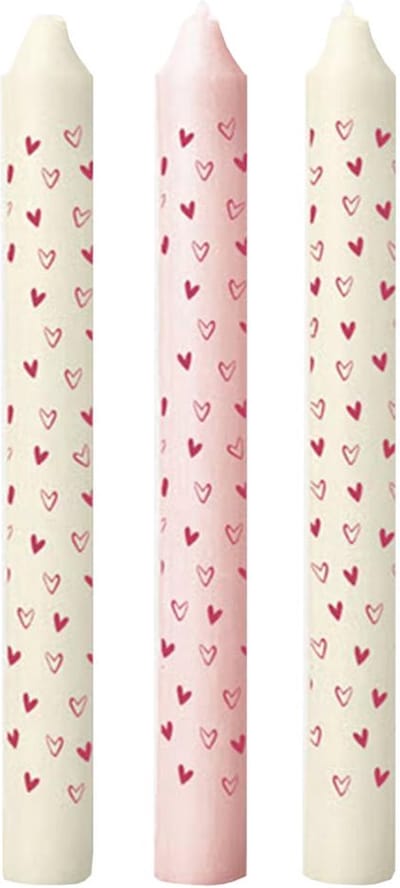 Ideas 4 Seasons - Gepimpte Kaarsen Hart Set van 3