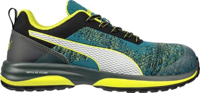 PUMA Charge Green Low 644520642000045 Lage veiligheidsschoenen ESD S1P Schoenmaat (EU): 45 Grijs, Groen, Geel 1 paar