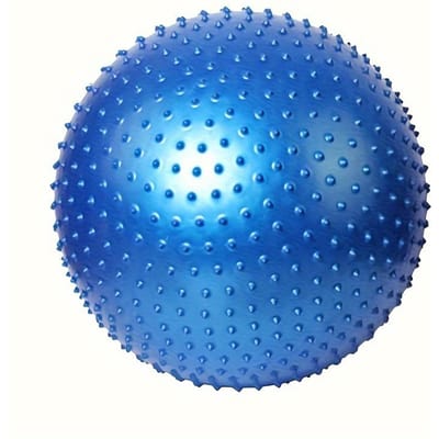 22'' Grote sensorische massagebal Stuiterbal Yoga-oefenbal Grote knobbelige ballen Grote puntige bal Opblaasbare sensorische ballen Buiten blauw