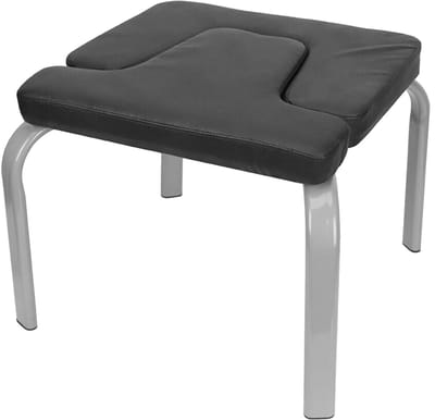 Benelux Select Yoga Bankje – Yogabank – Yogabankje – Tot 100kg – PU Kussen – Voor Thuis, Yoga en Fitness - 43 x 42 x 37 cm