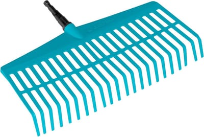 3101-U combisystem gazonhark: Handige tandhark voor het aanvegen van bladeren en gemaaid gras, met robuuste kunststof tanden, werkbreedte 43 cm (3101-20)