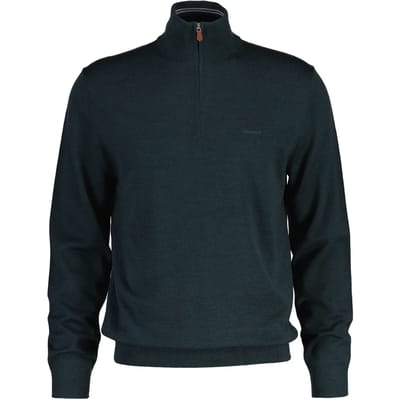 Extra-fijne merinowollen pull 1/2 rits Gant
