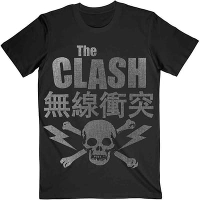 The Clash - Skull & Crossbones Heren T-shirt - S - Zwart