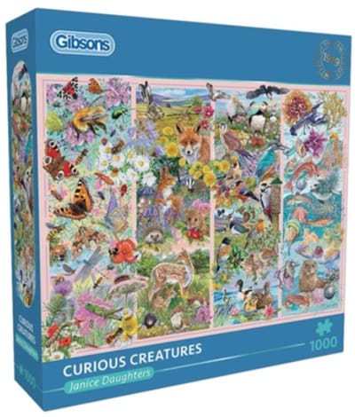 Gibsons - Curious Creatures (door Janice Daughters) - 1000 stukjes 68×49cm (b×h) - Legpuzzel voor volwassenen
