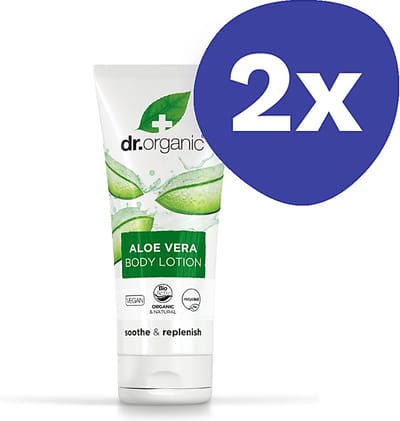 Dr Organic AloÃ« Vera Bodylotion (2x 200ml)