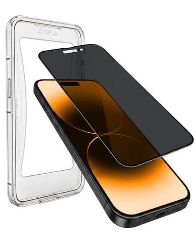 Screenprotector - Geschikt voor Apple iPhone 14 Pro - Met Installatie Kit - Privacy Filter - Flexibel Glas - Beschermglas - Tempered Glass - Screen Protector