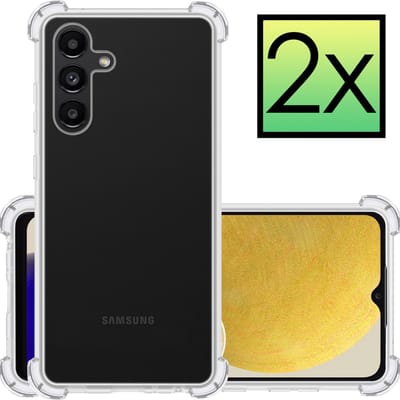 Hoesje - 2 Stuks - Geschikt voor Samsung Galaxy A13 5G - Sterk & Shockproof - Siliconen Case - Back Cover - Telefoon Hoes Shock Proof - Transparant