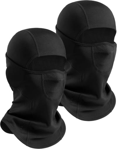 Dubbele Ademopeningen Balaclava voor Winter, Fleece Gezichtsmasker voor Skiën en Buitenactiviteiten, Warm en Comfortabel