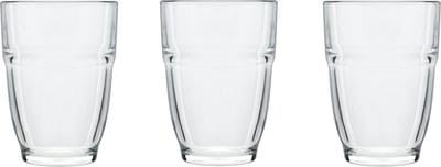 Waterglazen/drinkglazen - 6x - glas - 265 ml - D7 x H10 cm