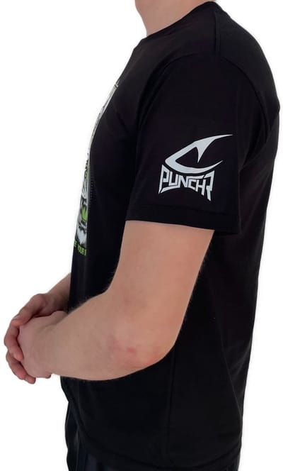 PunchR™ Dominate Tiger T-Shirt Katoen Zwart Groen - XS