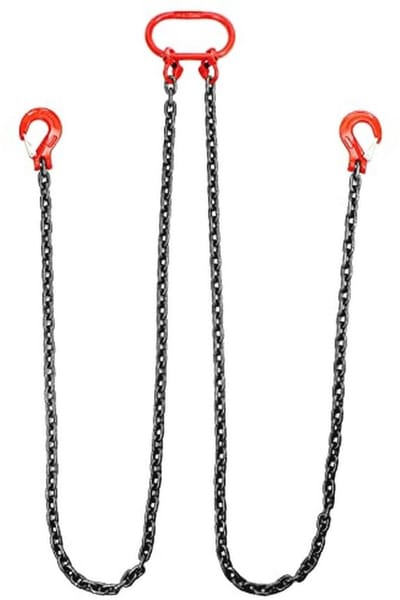 Hijsband Kettingstrop 3T - 2M - 2 Strengen - G80 Mangaanstalen Ketting (8 mm)