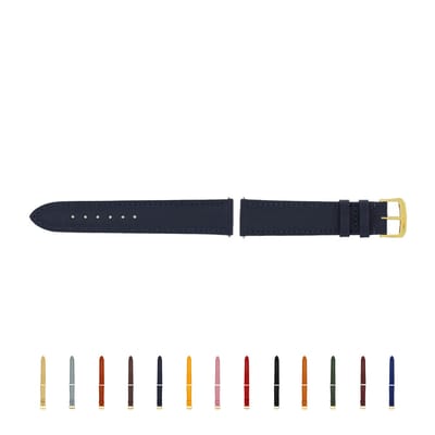 SELVA horlogeband, 14-24 mm, leer, verwisselbaar, vervangende band voor smartwatch, gemaakt in Duitsland