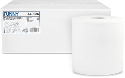 Polyester Rol Papierspoor, 2 Lagen, Extra Wit, Dispenser Geschikt