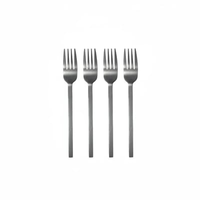 Leeff Vorkjes Charlot set-van-4 RVS zilver